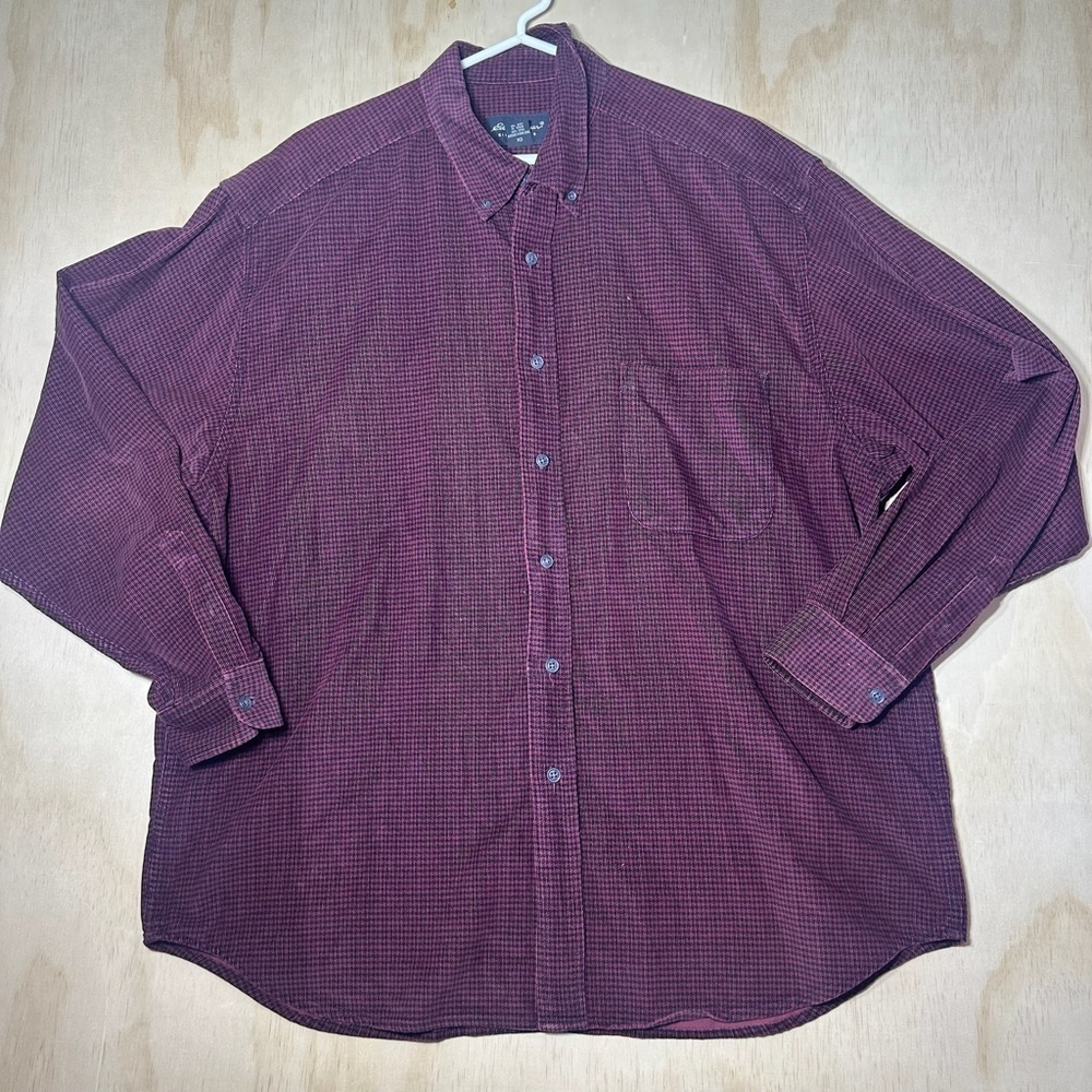 Eddie Bauer Premium Flannel Shirt. XLarge Excellent Condition! Lined.‎ Dark Red